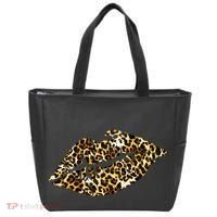 Cheetah Print Skinned Lips Tote Bag thumb 0
