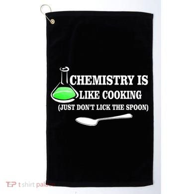 Chemistry Cooking Don't Lick The Spoon Golf Towel
