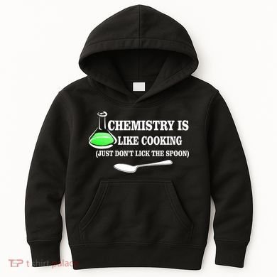 Chemistry Cooking Don't Lick The Spoon Kids Hoodie