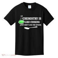 Chemistry Cooking Don't Lick The Spoon Kids T-Shirt thumb 0