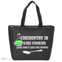 Chemistry Cooking Don't Lick The Spoon Tote Bag thumb 0