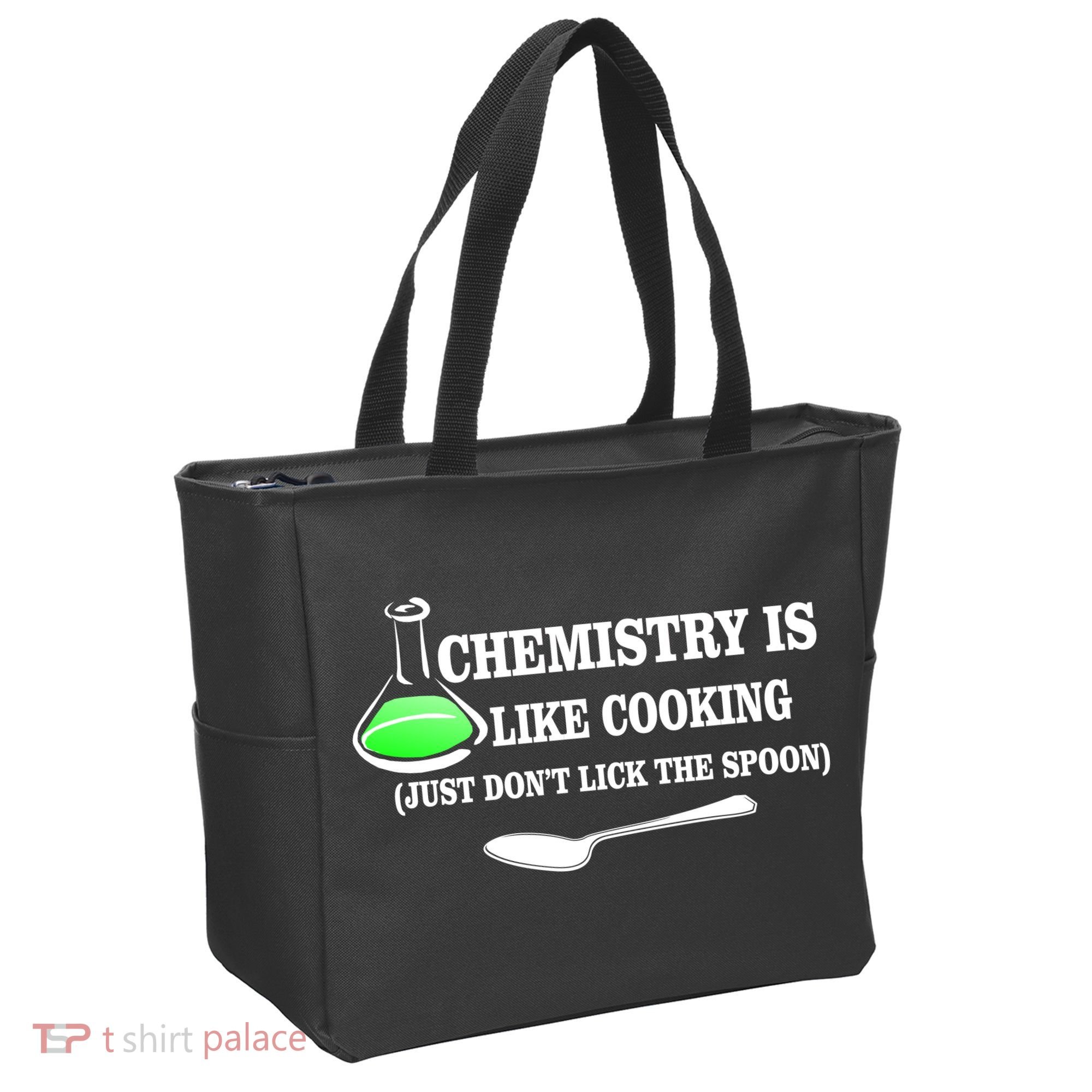 Chemistry Cooking Don't Lick The Spoon Tote Bag