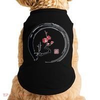 Cherry Blossom Japanese Ink Painting Doggie Tank thumb 0