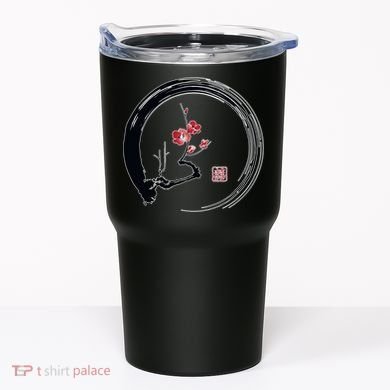 Cherry Blossom Japanese Ink Painting Tumbler