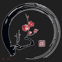 Cherry Blossom Japanese Ink Painting Tumbler thumb 3