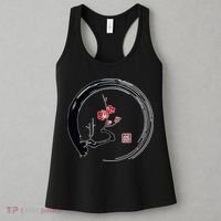 Cherry Blossom Japanese Ink Painting Women's Tank Top thumb 3