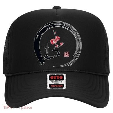 Cherry Blossom Japanese Ink Painting Hat