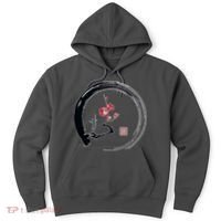 Cherry Blossom Japanese Ink Painting Hoodie thumb 0