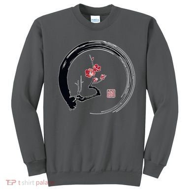Cherry Blossom Japanese Ink Painting Sweatshirt