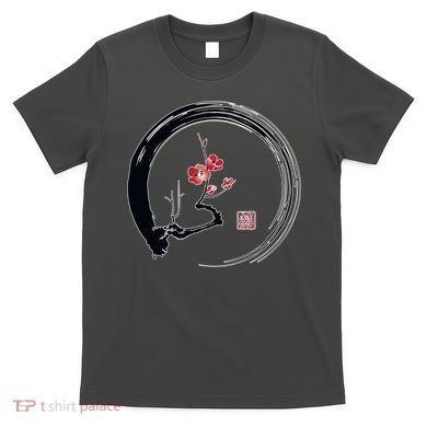 Cherry Blossom Japanese Ink Painting T-Shirt