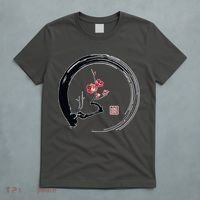 Cherry Blossom Japanese Ink Painting T-Shirt thumb 5