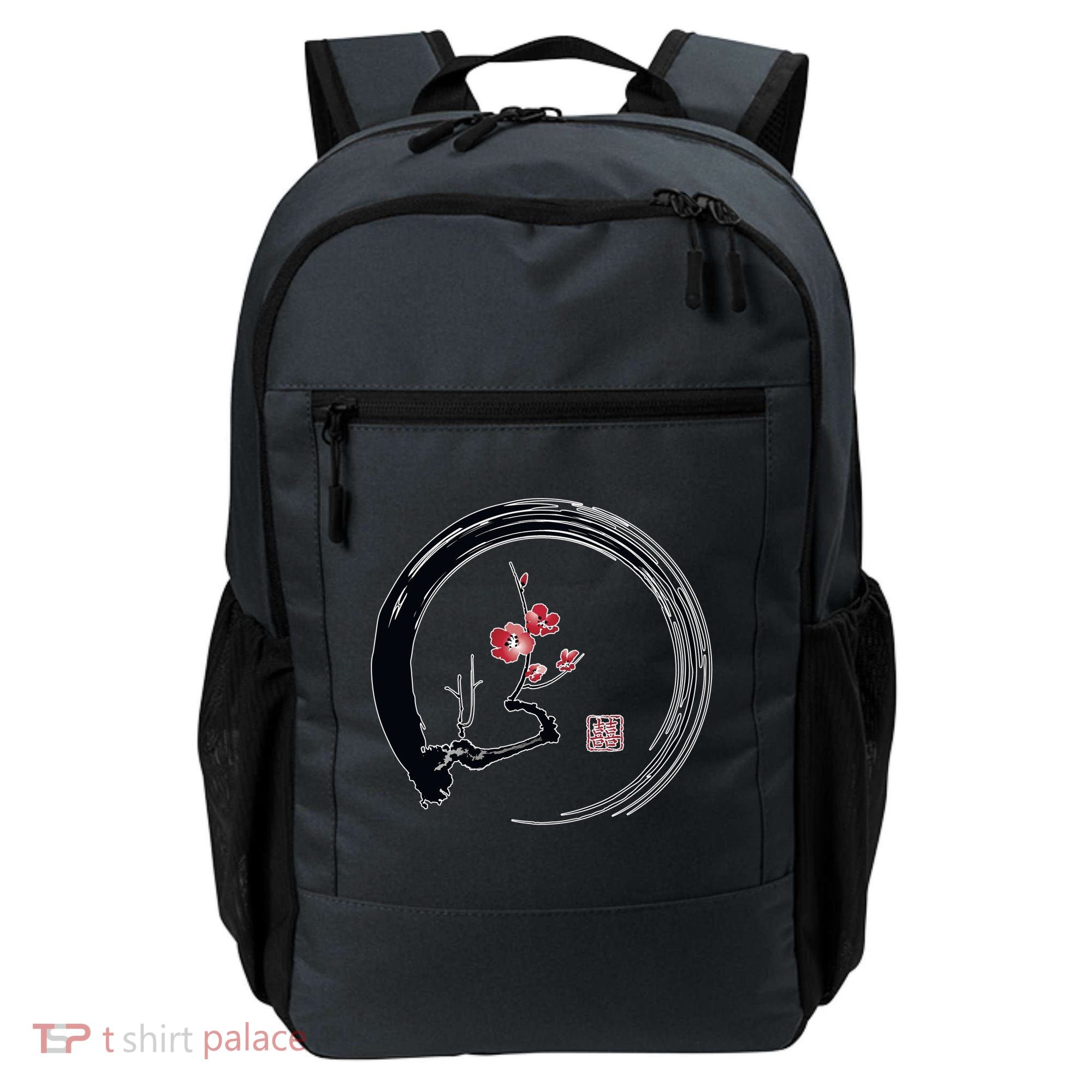Cherry Blossom Japanese Ink Painting Backpack