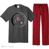 Cherry Blossom Japanese Ink Painting Pajama Set thumb 0