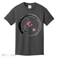 Cherry Blossom Japanese Ink Painting Kids T-Shirt thumb 0