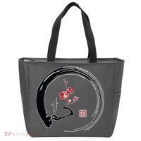Cherry Blossom Japanese Ink Painting Tote Bag thumb 0