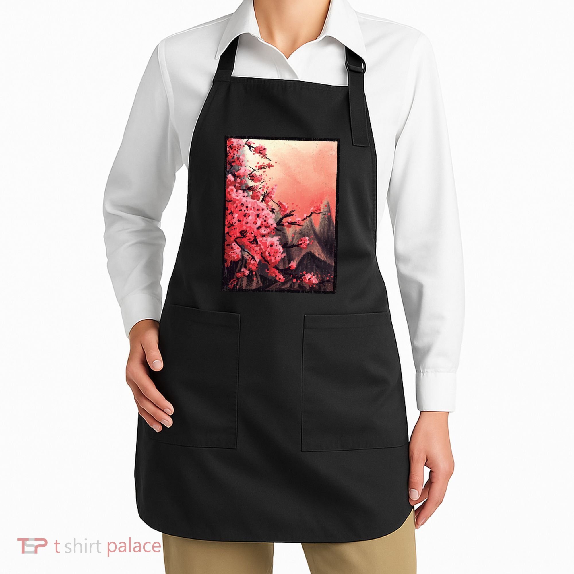 Cherry Blossom Painting Apron