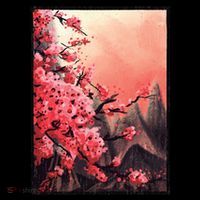 Cherry Blossom Painting Ornament thumb 1
