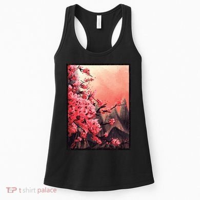 Cherry Blossom Painting Women's Tank Top