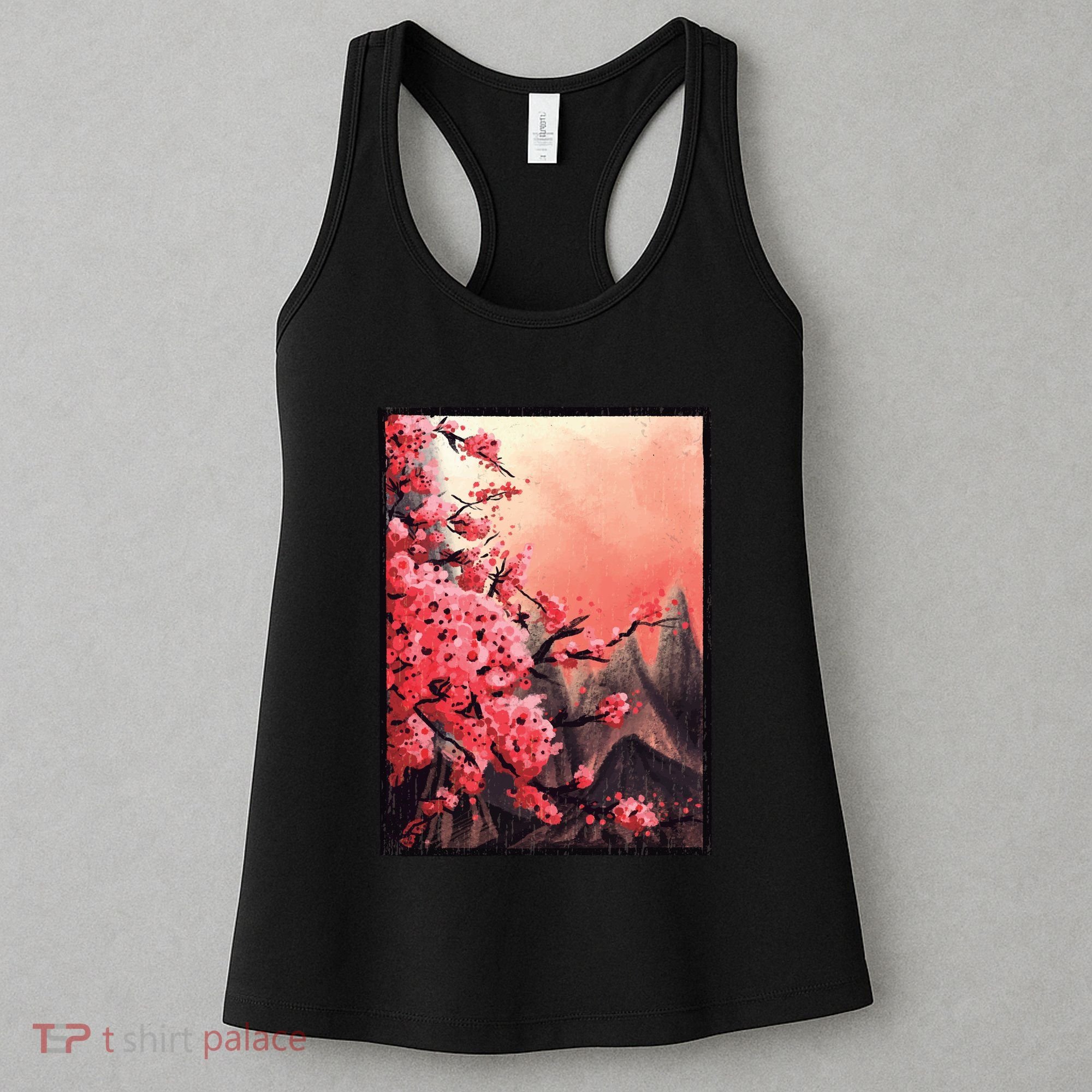 Cherry Blossom Painting Women's Tank Top