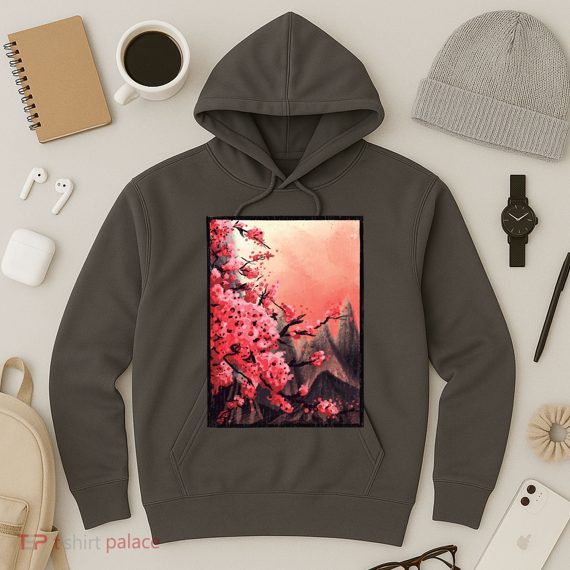 Cherry Blossom Painting Hoodie