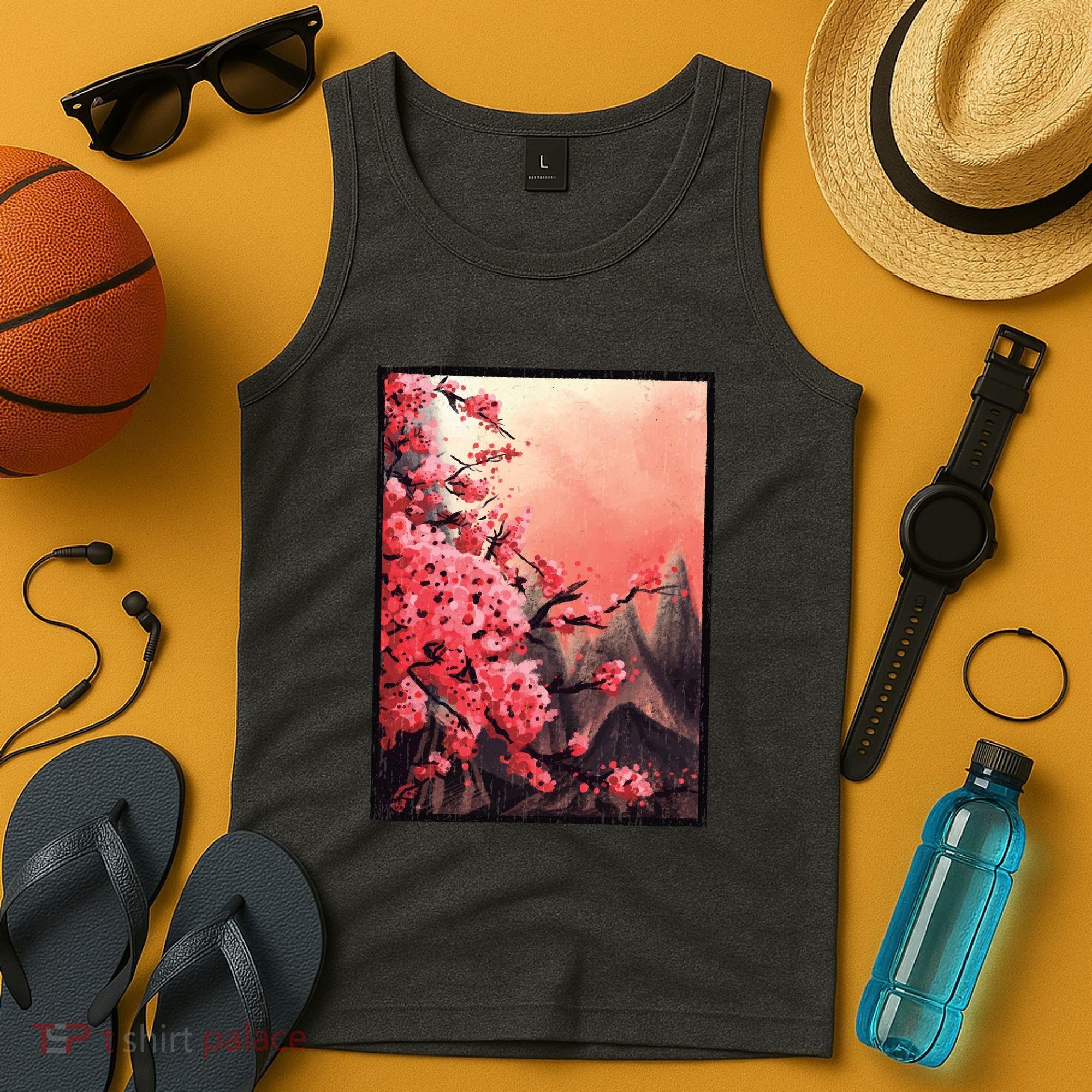 Cherry Blossom Painting Tank Top