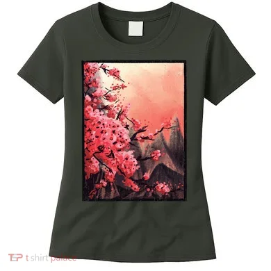 Cherry Blossom Painting Women's T-Shirt