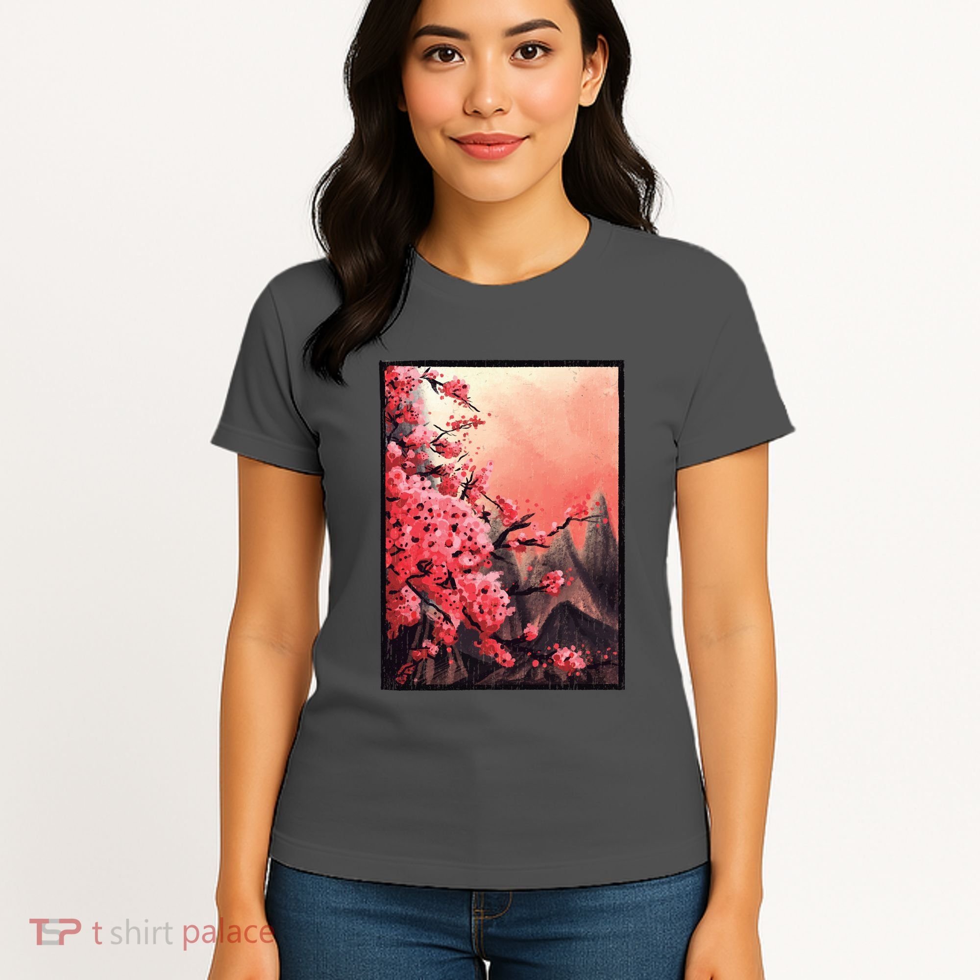Cherry Blossom Painting Women's T-Shirt