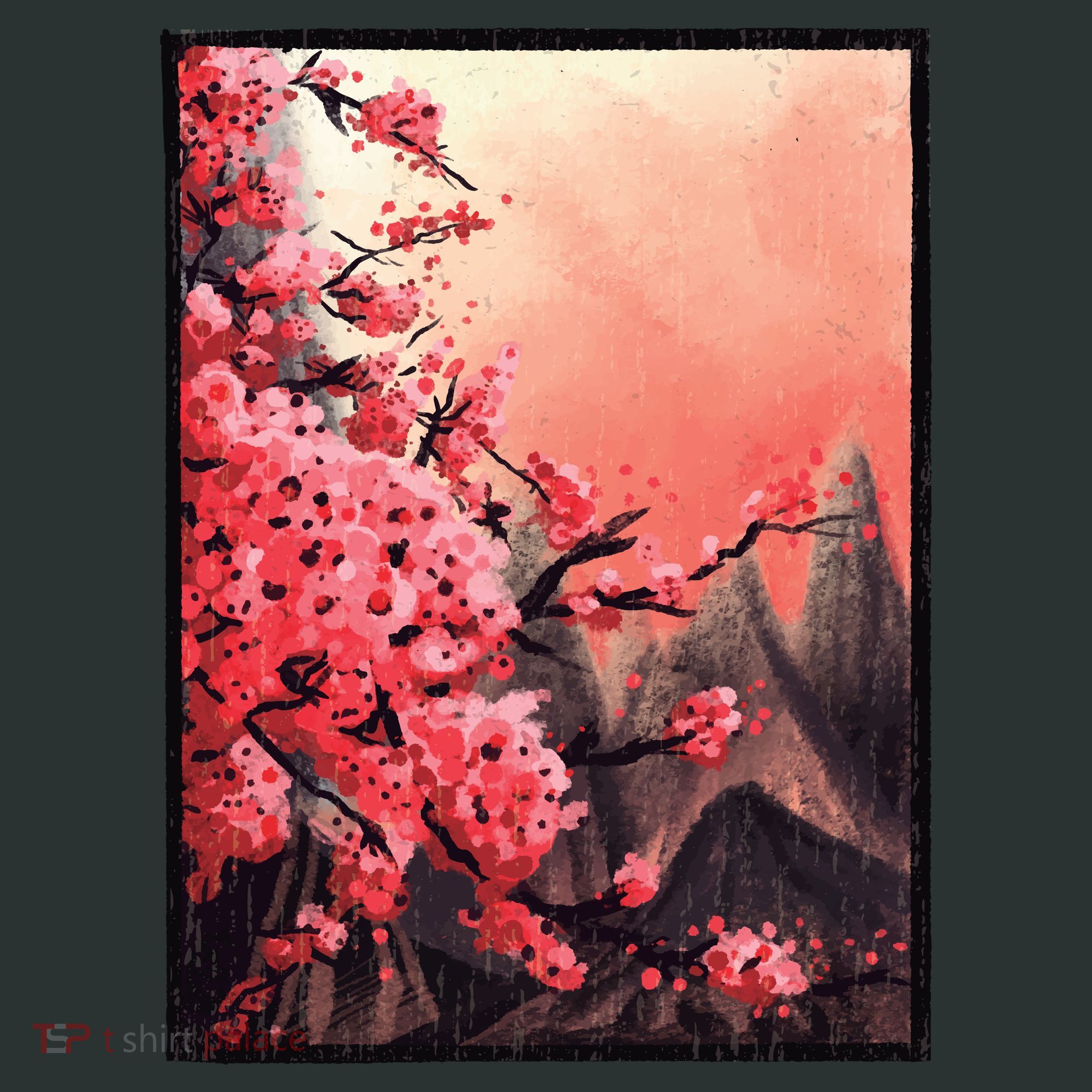 Cherry Blossom Painting Kids Sweatshirt