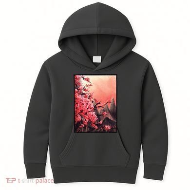 Cherry Blossom Painting Kids Hoodie