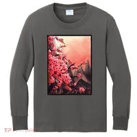 Cherry Blossom Painting Kids Long Sleeve Shirt thumb 0