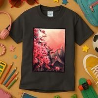Cherry Blossom Painting Kids T-Shirt thumb 3
