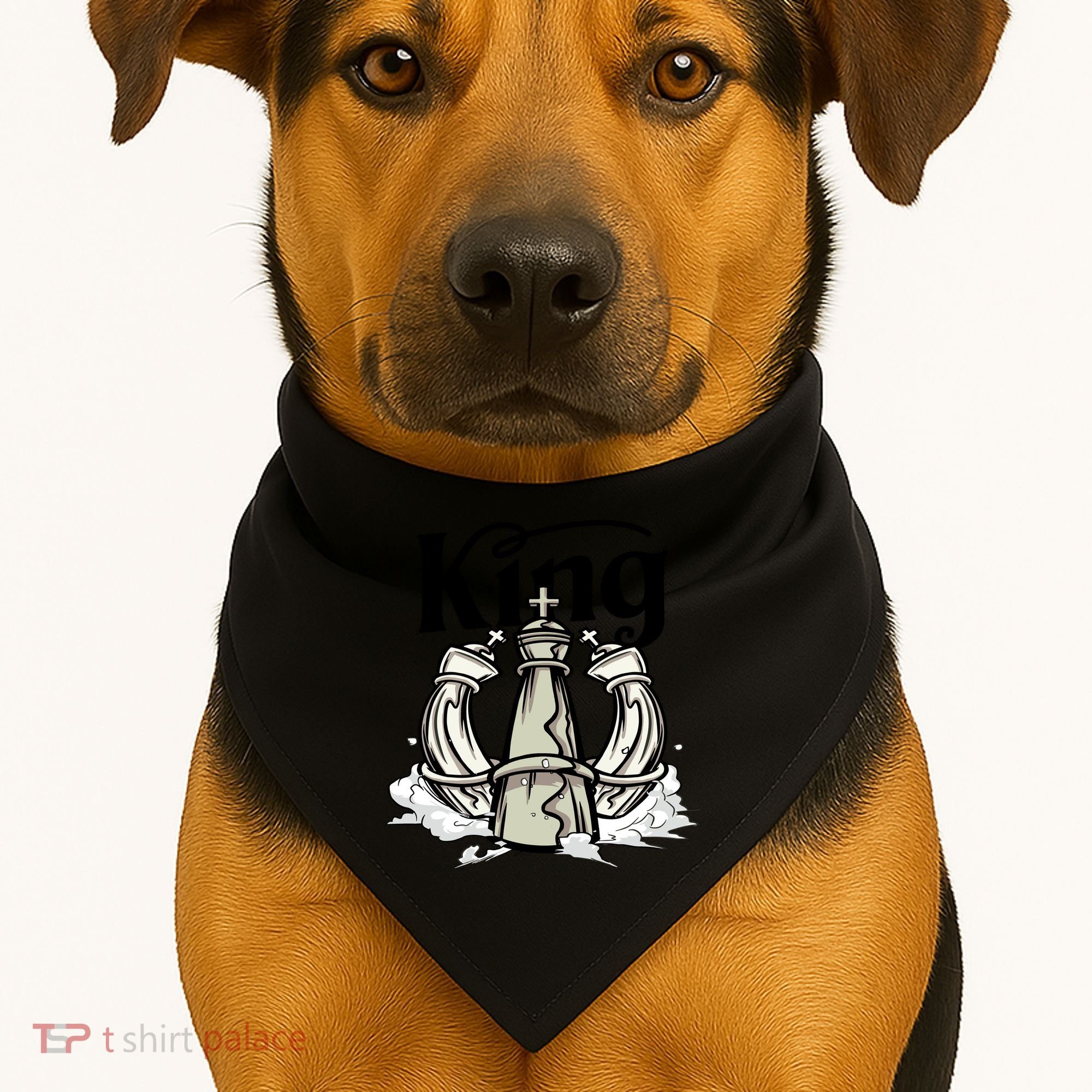 Chess King USA-Made Doggie Bandana