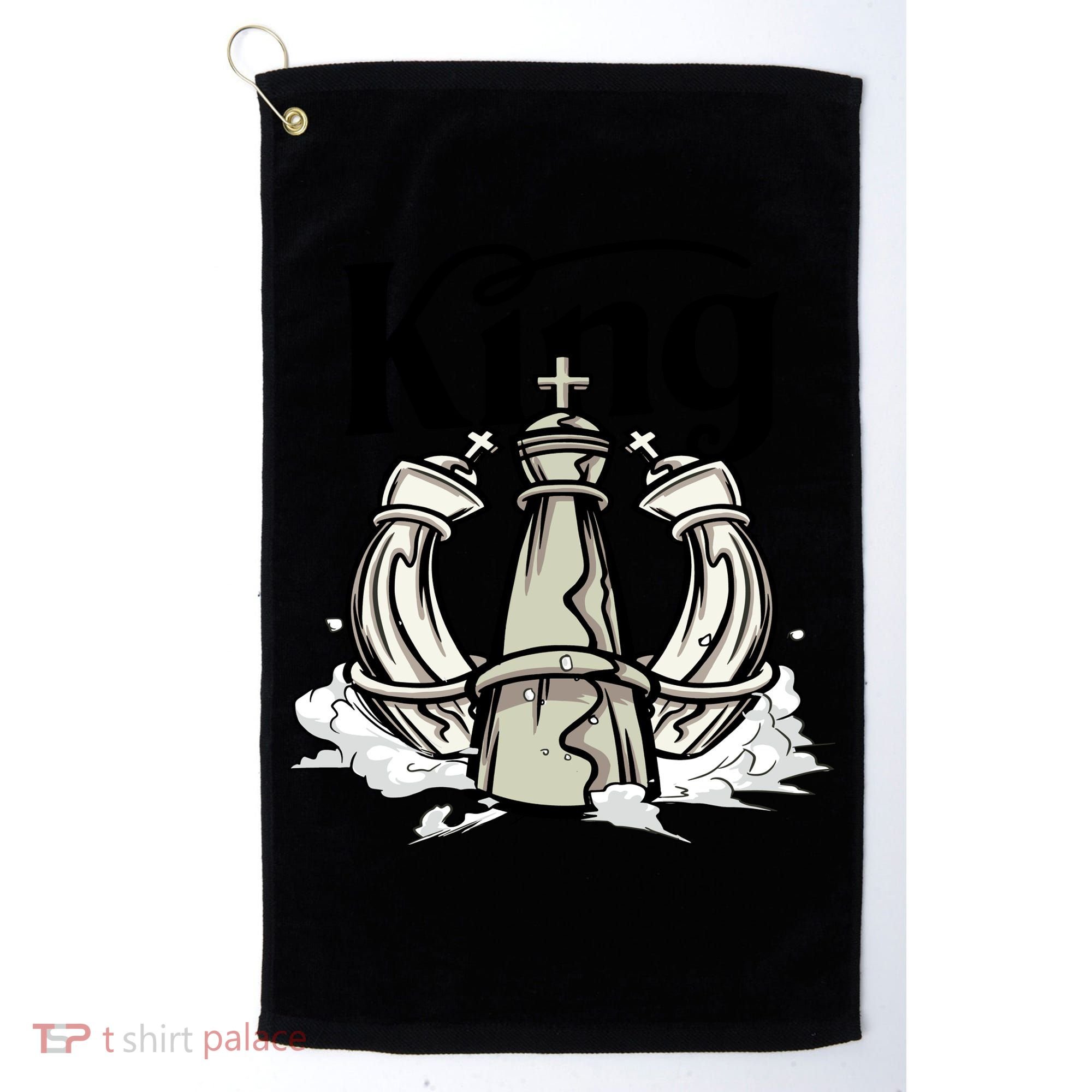 Chess King Golf Towel