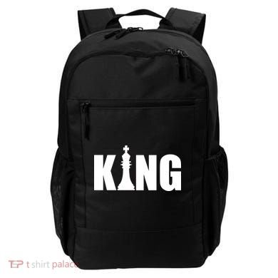 Chess King of the Game Logo Backpack
