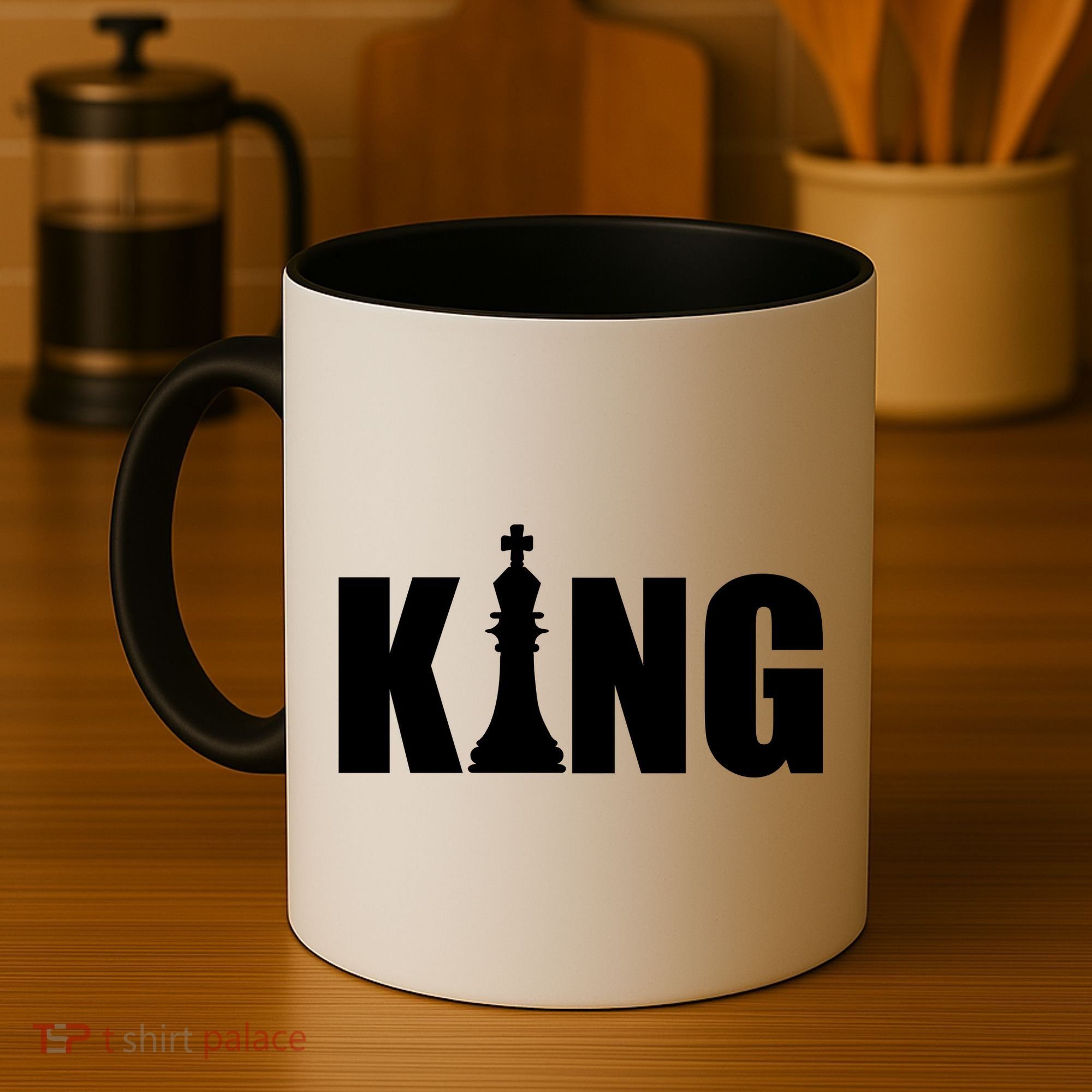 Chess King of the Game Logo Coffee Mug