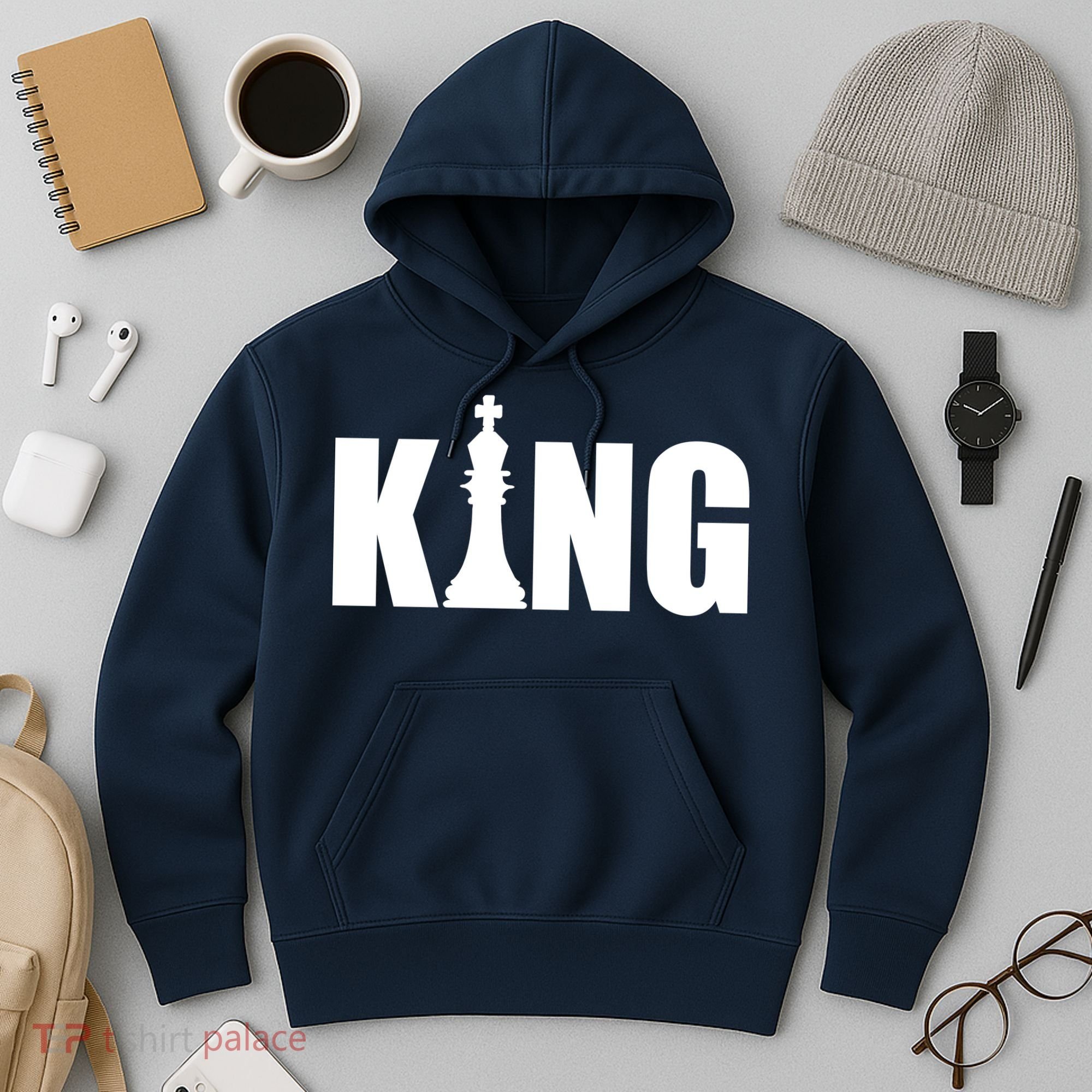 Chess King of the Game Logo Hoodie