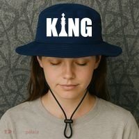 Chess King of the Game Logo Bucket Hat thumb 3