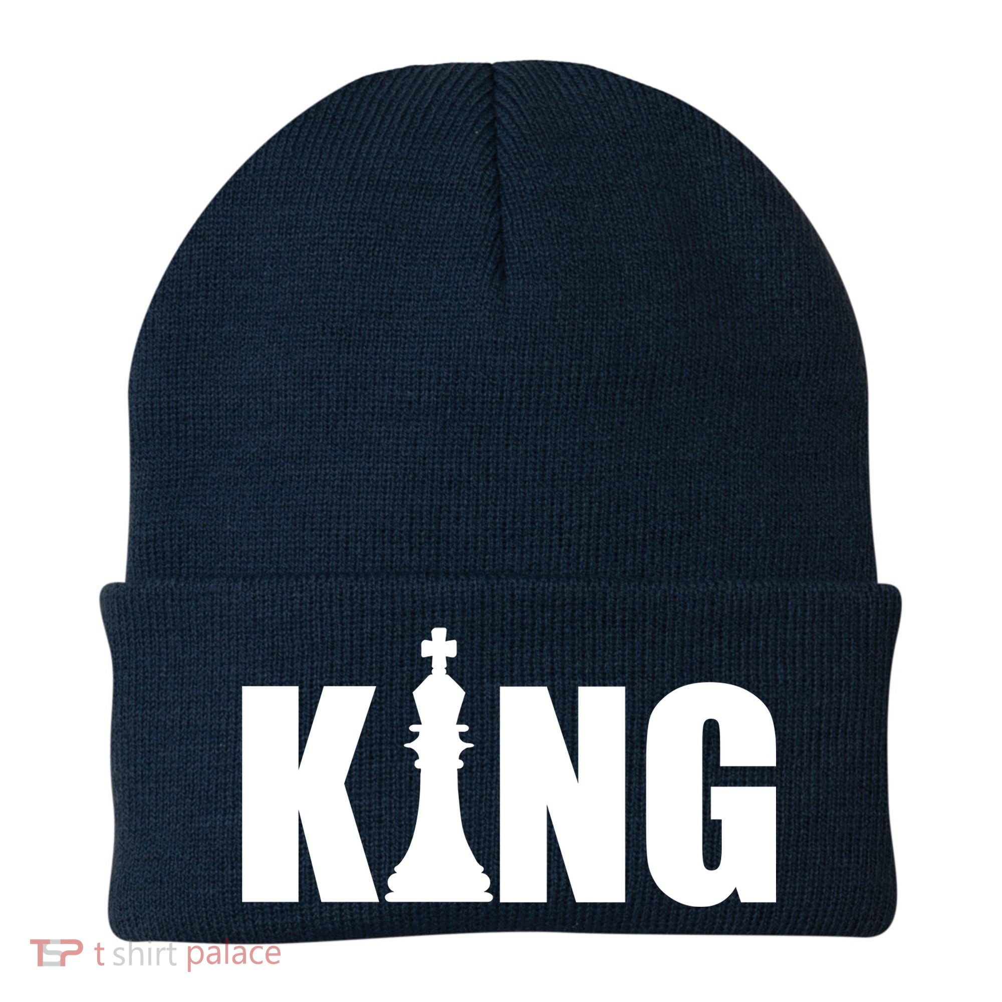 Chess King of the Game Logo Beanie
