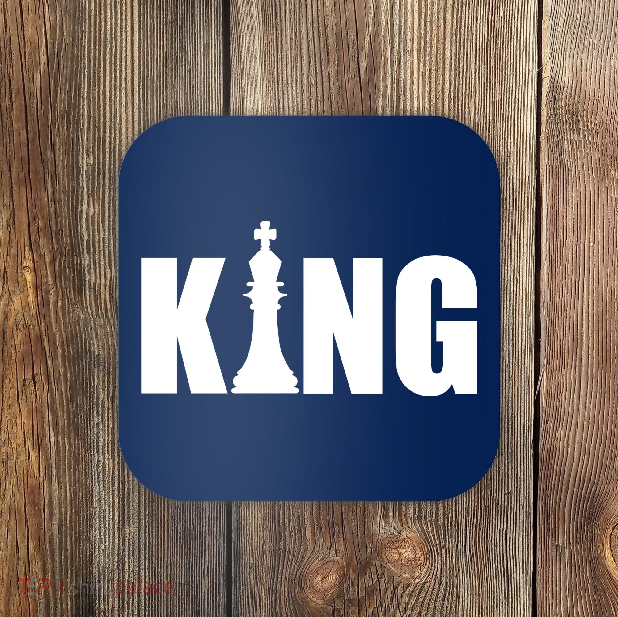 Chess King of the Game Logo Coaster