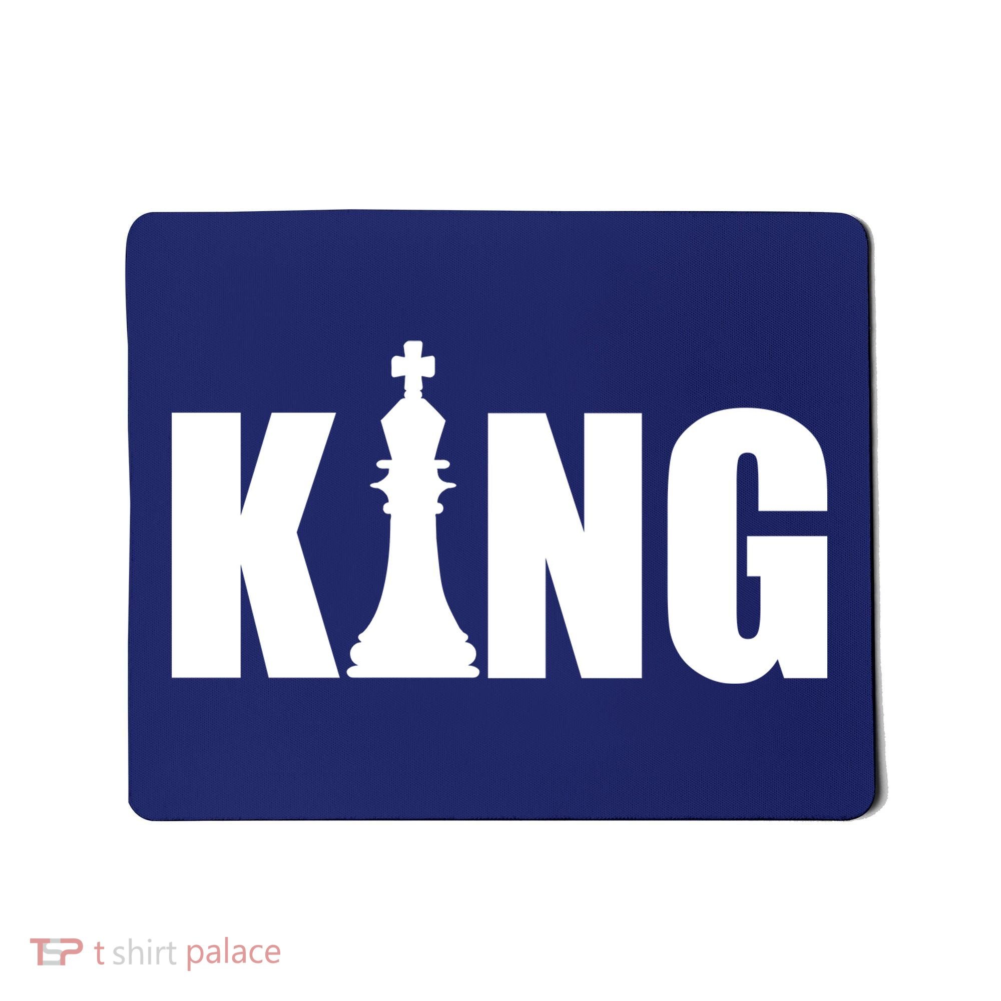 Chess King of the Game Logo Mousepad