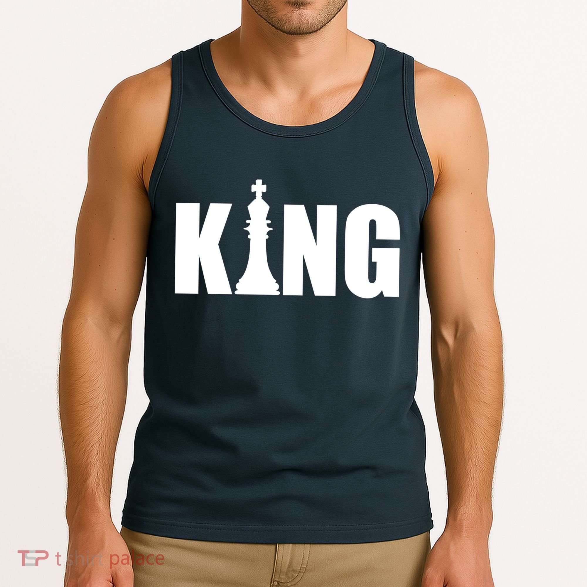 Chess King of the Game Logo Tank Top