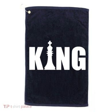 Chess King of the Game Logo Golf Towel