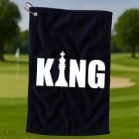 Chess King of the Game Logo Golf Towel thumb 1