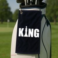 Chess King of the Game Logo Golf Towel thumb 2