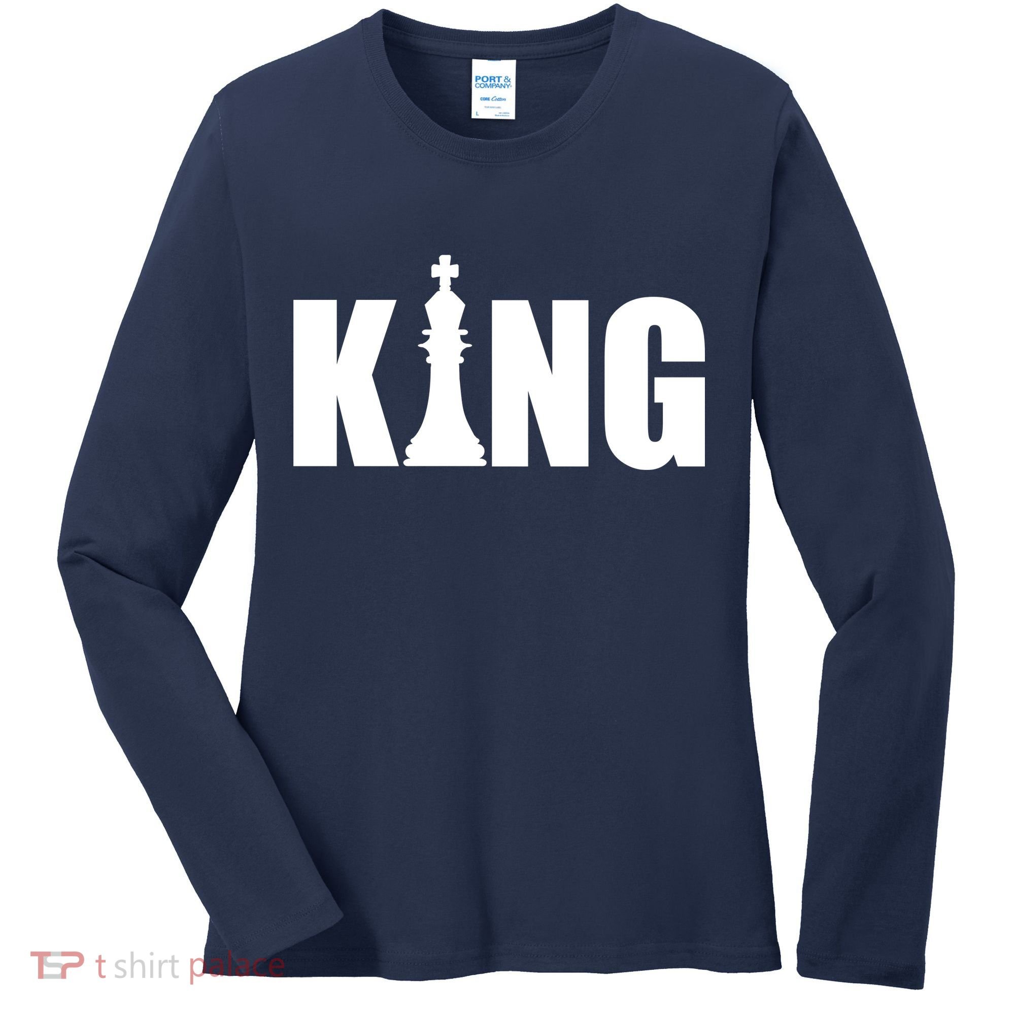 Chess King of the Game Logo Women's Long Sleeve Shirt