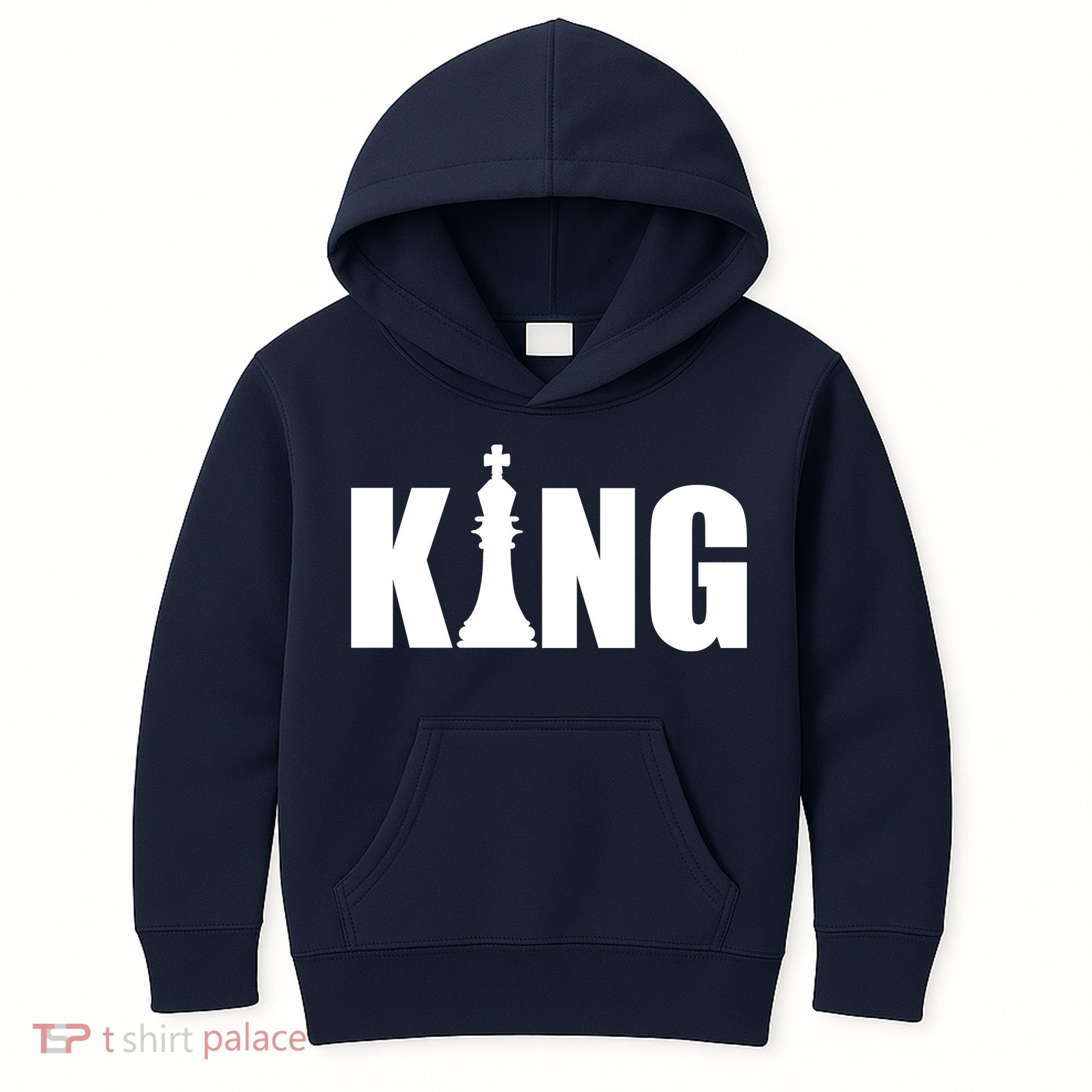 Chess King of the Game Logo Kids Hoodie