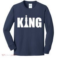 Chess King of the Game Logo Kids Long Sleeve Shirt thumb 0
