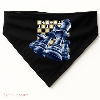 Chess Pieces USA-Made Doggie Bandana
