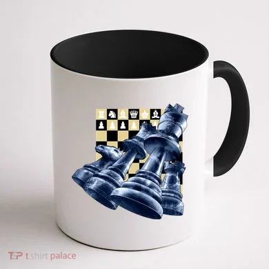 Chess Pieces Coffee Mug back
