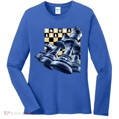 Chess Pieces Women's Long Sleeve Shirt